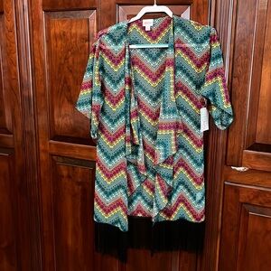 LulaRoe cover up multicolor Monroe style size small
